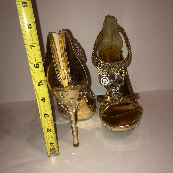 Gold Celeste Heels - Picture 4 of 8